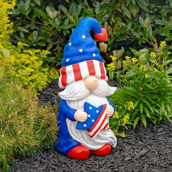 American Pride Garden Gnomes Set of Six Statues
